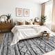 thumbnail image 2 of Alfombra Boho Marroquí Tortania 127x203 cm Suave y Lavable Negra y Blanca, 2 of 9
