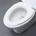 thumbnail image 2 of 1 Pc Toilet Seat Cushion Smart Heated Warmer Heated Toilet Seat Cover, USB Powered Toilet Seat Warmer with Charger, Levels Toilet Seat Cover with Soft Plush Fabric, Easy To Clean, 13.38"x12.59" White, 2 of 9