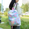 thumbnail image 4 of Bolsa 3 unidades/juego de mochila informal bonita moda degradada nailon para mujer para el trabajo la escuela los viajes JShteea Para Estrenar, 4 of 6