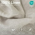 thumbnail image 2 of Simple&Opulence 100% Linen Fitted Sheet (1 Piece) Mattress Cover, Natural Belgian Flax-King Size, 14 Inch Deep Pocket Stone Washed Farmhouse Bedding-Linen, 2 of 8