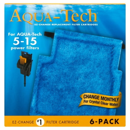Aqua-Tech EZ-Change Aquarium Filter Cartridge for 5-15G Filters,