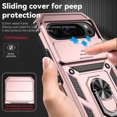 thumbnail image 5 of for Google Pixel 9a Rugged Phone Case with Sliding Camera Cover, Kickstand TPU Bumper Drop Proof Durable Military Grade Protective Case Cover for Google Pixel 9a, Rosegold, 5 of 9