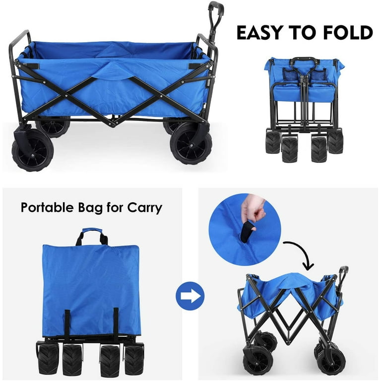 Amazon.com : CL.Store Collapsible Utility Cart Folding Wagon