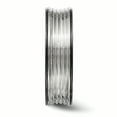thumbnail image 3 of Edward Mirell Black Ti & Titanium Polished Grooved Concave Ring Size 8, 3 of 4