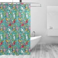 thumbnail image 2 of FREEAMG Shower Curtains Cute Easter Bunny Egg Chick Curtain，Waterproof Fabric Decor Shower Curtains for Bathroom Set with 12 Hooks, 66"x 72", 2 of 6