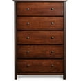 thumbnail image 2 of Solid Wood Shaker 5-Drawer Chest with Cherry ,  Low-VOC Paint, 2 of 4