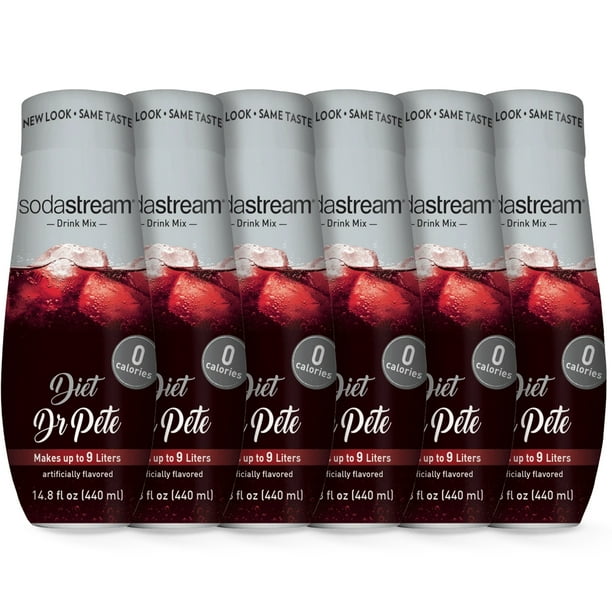 SodaStream Diet Dr Pete Drink Mix, 6 Count, 440 mL