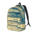 thumbnail image 1 of Balery Retro Wooden Mochila Clásica Impresa Básica para Viaje, Mochila Escolar Resistente al Agua, Mochila de Lona con Correas Ajustables-Small, 1 of 5