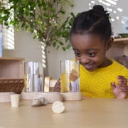 Guidecraft Treasure Tubes Clear: Observation Stacking Acrylic Tubes with Transparent Window, Kids' Sensory Exploration Toy