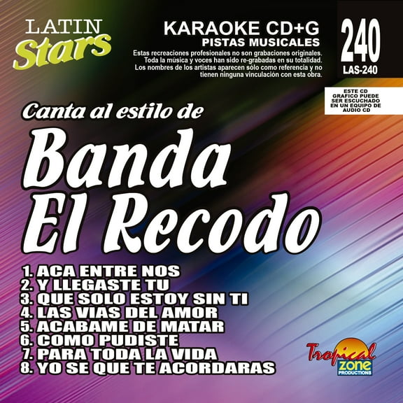 Karaoke Latin Stars 240 Banda El Recodo