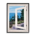 thumbnail image 2 of Coastal View From Window Distant Boats On Ocean 11 in x 14 in Framed Painting Art Prints, by Stupell Home Décor, 2 of 3