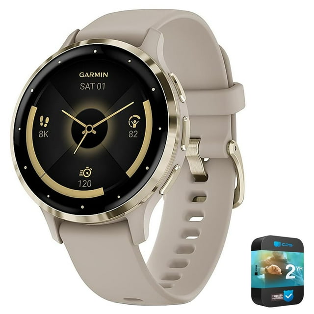 Reloj inteligente Garmin Venu 3S Health Fitness GPS dorado 41 mm