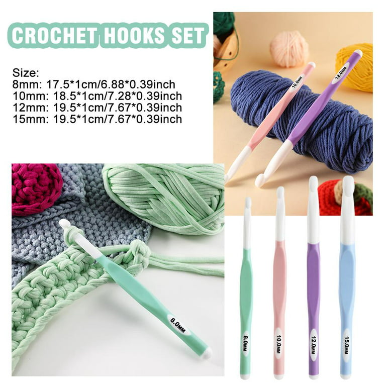 PRYM Ergonomic Crochet Hooks Soft Grip All Sizes 3mm to 15mm Knitting Wool  
