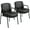 Black, Modern, variant on PINDEE Office Guest Chairs Set of 2 PU Leather Reception Waiting Room Chairs with Armrests Modern Professional Seating for Office Lobby.Black, Modern