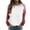 Hot Pink, variant on YOTMKGDO Sweatshirt for Women Sweatshirts & Hoodies Casual Tops for Women Raglan Crewneck Tops Gradient Solid Print Swe Crewneck Sweatshirts Baseball Shirt Black Sweaters for Women, Black+L