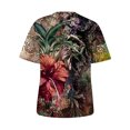 thumbnail image 4 of Gaecuw Shirts for Women Tops Blouses Short Sleeve T Shirts Regular Fit Pullover Tees T-Shirts Floral Print Tops Crew Neck Blouses Casual T Shirts Durable Soft Lightweight Breathable Tees Tops, 4 of 6