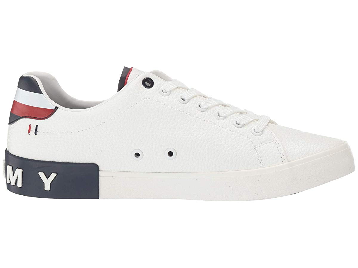New Tommy Hilfiger Men's Rezz Casual Lace-Up Fashion Sneakers Shoes White/Navy 