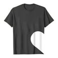 thumbnail image 4 of KHONTS Valentine's Day T Shirts for Men and Women Couple Patchwork Heart Printed Tops Crew Neck Short Sleeve Sweat Tees Men-Grey XXL, 4 of 4