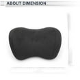thumbnail image 5 of Unique Bargains Car Headrest Pillow Ergonomic Comfortable Neck Support Pillow Suede and Memory Foam Adjustable width Black 1 Pcs for Driving Travel, 5 of 7