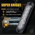 thumbnail image 4 of Xprite Alert 6 Series 6W Flush Mount Side Marker Emergency Strobe Light - Set of 4, 4 of 9
