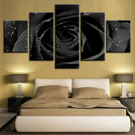 Black Rose 5 Piece Hd Multi Panel Canvas Wall Art Frame Canada - Panel Canvas Wall Art Frame Black Rose 5 Piece Hd Multi Panel Canvas Wall Art Frame Canada - Panel Canvas Wall Art Frame