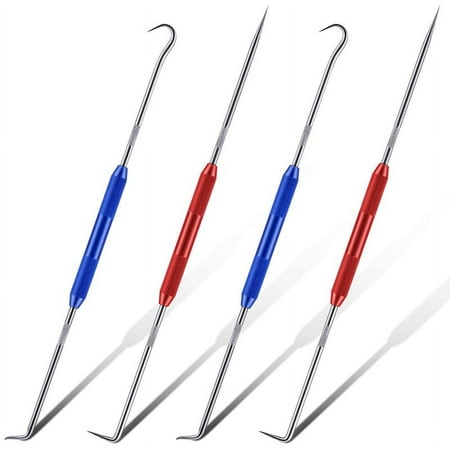 

Double Pointed Scriber Metal Scribe Tool and Pick Tool Set Straight 45 Degree 90 Degree Tip Marking Tool 4 Pieces