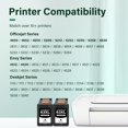 thumbnail image 2 of Cartucho de tinta negra Cool Toner 63XL, paquete de 2, alto rendimiento, 2 of 7
