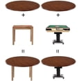 thumbnail image 3 of MKEING 24" 28" 32" 36" 40" 44" 48" Solid Wood Rotating Tray Dining Table Lazy Susan Turntable Large Round Serving Tray For Home Kitchen (Color : Dark Brown, Size : 32"(80cm)), 3 of 6