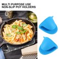 thumbnail image 3 of Ygjytge 2 Uds Manoplas Silicona para Horno Guantes para Hornear Aislados Clip Mano Suministro (azul), 3 of 6