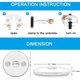 thumbnail image 4 of Luces de sombrilla recargables, IP65 Luces de sombrilla inalámbricas a prueba de agua con Bluetooth con 7 colores cambiantes, para patio al aire libre Camping Bandera nacional Luz de ambiente [Clase d esquí esquí Gafas de esquí, 4 of 5