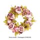 thumbnail image 2 of Advancent Guirnalda simulada de peonía, anillo de ratán para decoración de plantas, accesorios de fotografía, de jardín para fiesta guirnaldas marrón camafeo, 2 of 6