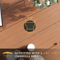 thumbnail image 3 of Vicllax 7-Piece Outdoor Patio Dining Set Wicker Rattan Chairs with Metal Frame and Steel Round Table, 3 of 7