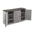 thumbnail image 4 of FESTIVO 48" Rustic Wood Finish Buffet Cabinet with 3 Doors - Ample Storage - 48" in Width Grey Natural Finish,Wood Finish, 4 of 6