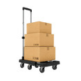 thumbnail image 3 of Folding Hand Truck with Telescoping Handle, 300 lb Capacity Adjustable Dolly, Heavy-Duty Portable Utility Cart for Moving Boxes, Luggage and Equipment, 3 of 12
