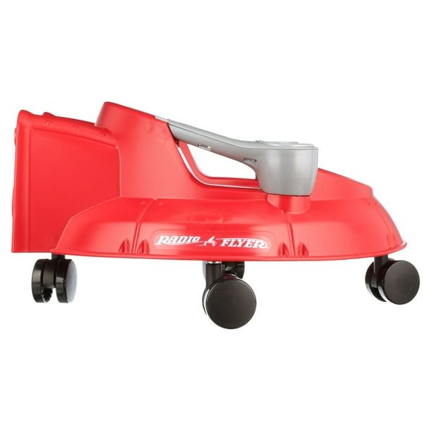 Radio Flyer Spin N Saucer Ride-on, Red, for Indoor Playgrounds