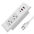 thumbnail image 1 of 20W PD USB C Desk Power Strip, Recessed Outlet,Fast Charge, 6.56ft Extension Cord for Nightstand Countertop, 1 of 6