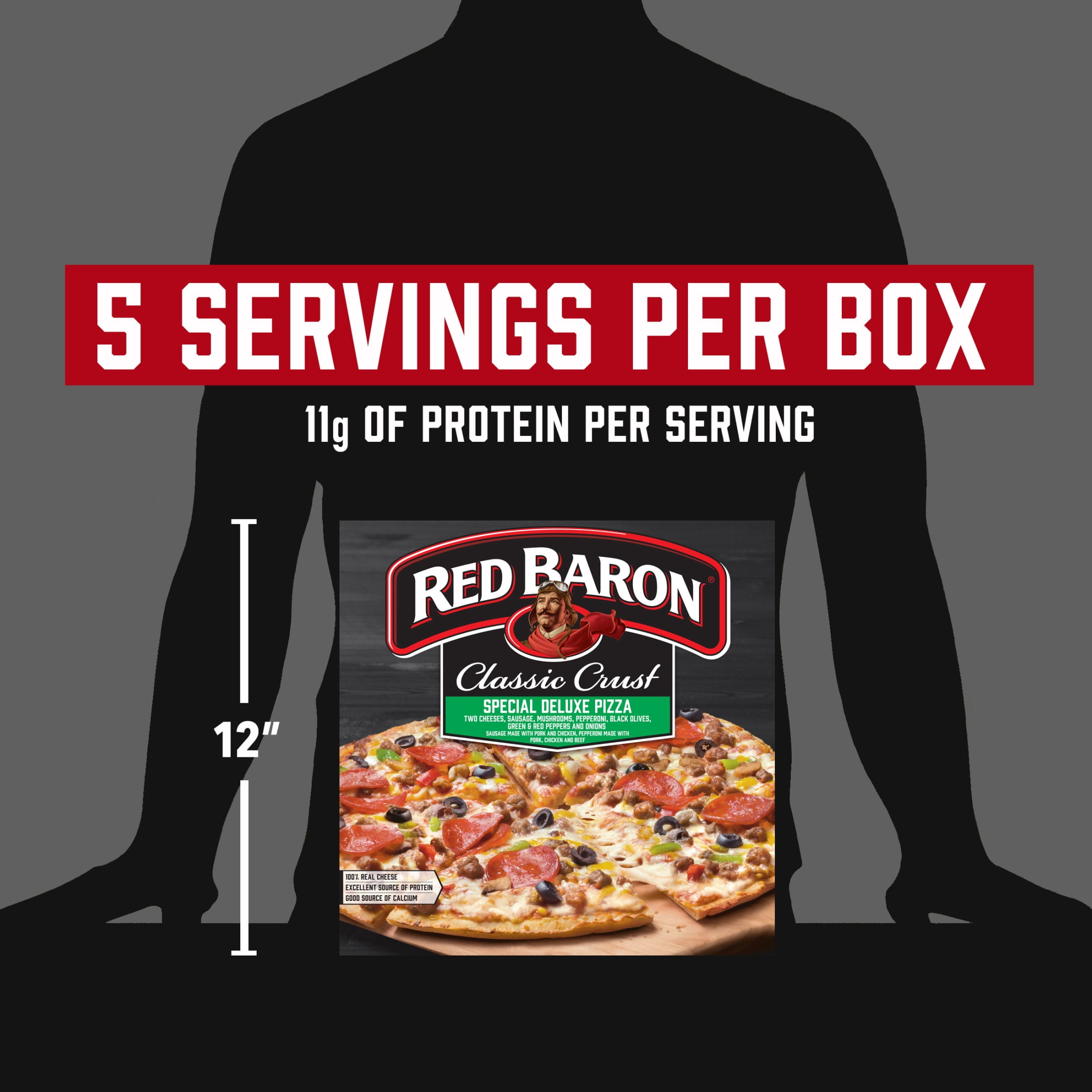 Red Baron Special Deluxe Classic Crust Frozen Pizza, 22.94 oz