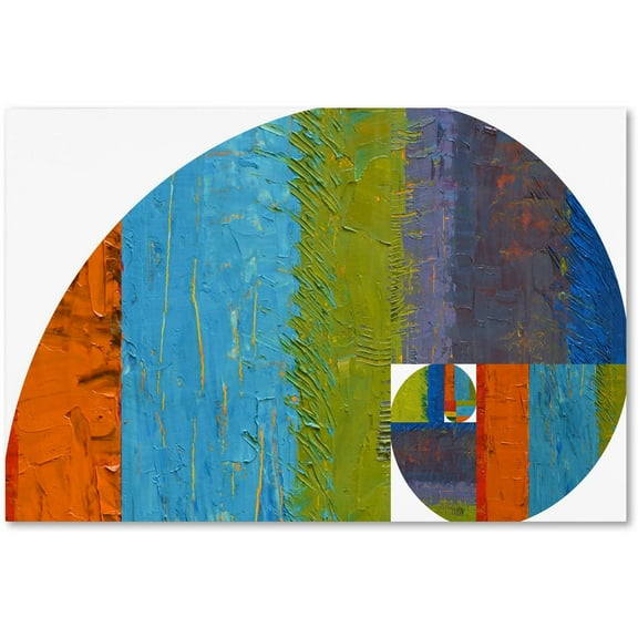 Trademark Fine Art "Fibonacci Spiral" Canvas Art by Michelle Calkins