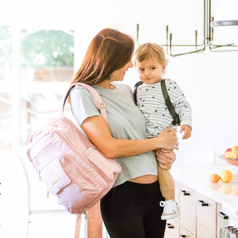 JuJuBe Be Right Back Structured Diaper Backpack - Pink Blush  display picture 2