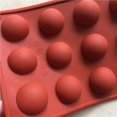 thumbnail image 2 of RV 2 moldes de silicona de media esfera, moldes de silicona para chocolate, moldes para hornear para hacer chocolate, pasteles, gelatina, mousse de cúpula (15 agujeros) brillar Electrónica, 2 of 5