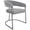 Light Grey, variant on Dining Chair with Light Gray Velvet Cushion and Matte Silver Legs