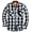 White, variant on Geeksport Mens Shirts Button Down Regular Fit Long Sleeve Plaid Flannel Casual Shirts