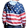 thumbnail image 2 of American Summer Mens Full Zipper Patriotic Hoodie Jacket, 2 of 2