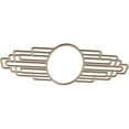 thumbnail image 2 of 36"W x 18"H x 9 7/8"IW x 17"IH x 1/4"T Elizabeth Wood Fretwork Pierced Ceiling Medallion, Hickory, 2 of 3