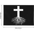 thumbnail image 4 of Christian Cross Roots Cute Evangelical I Love Jesus White Tapestry for Bedroom Aesthetic Wall Hanging Funny Tapestries Home Decor 40x60 inch for Classroom Dorm Backdrop Decorations, 4 of 6
