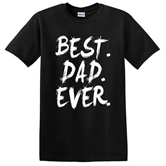 Graphic Novelty Gift for Father Best Dad Ever T-Shirt Black S