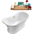thumbnail image 2 of 60" Streamline N200BGL Soaking Freestanding Tub and Tray With External Drain, 2 of 7