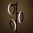 thumbnail image 3 of Ozarke Neo Floor Lamp - Contemporary Lighting Fixture with 3 Ring Lights, Dimmable - Black, 3 of 10