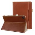 thumbnail image 1 of Tablet Case For Samsung Galaxy Tab S5e 10.5 Inch SM-T725 T720 PU Magnetic Closure Flip Stand Cover Tablet Protector with Front Pocket and Hand Strap Brown, 1 of 7