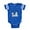 Royal Blue, variant on CafePress - Little Brother Big Sister - Cute Infant Baby Football Bodysuit
